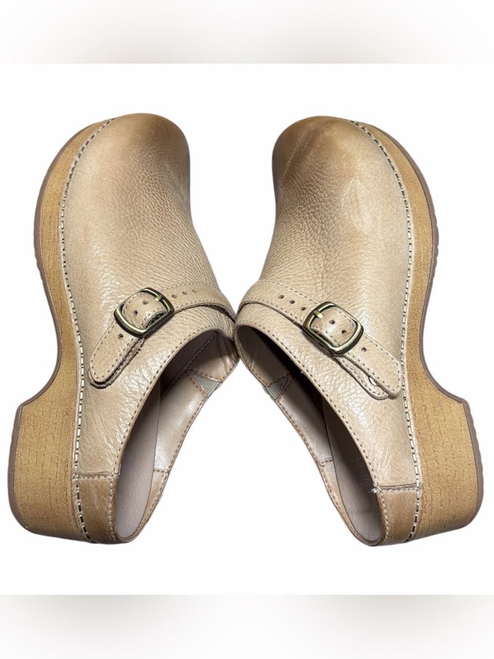 NWOT Dansko Berry Mule Clog Distressed Tan Size 38 - Picture 2 of 7